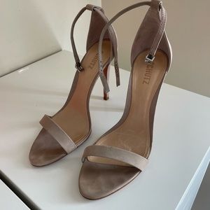 Schutz, taupe heels, size 10